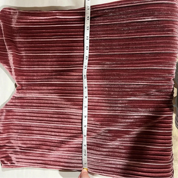 BARDOT ~ Dusty Pink Velvet Ribbed Mini Dress Sz 4 XS - Picture 9 of 12